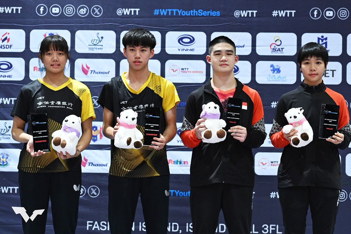 卓球 WTTユースコンテンダー バンコク　混合ダブルスの結果