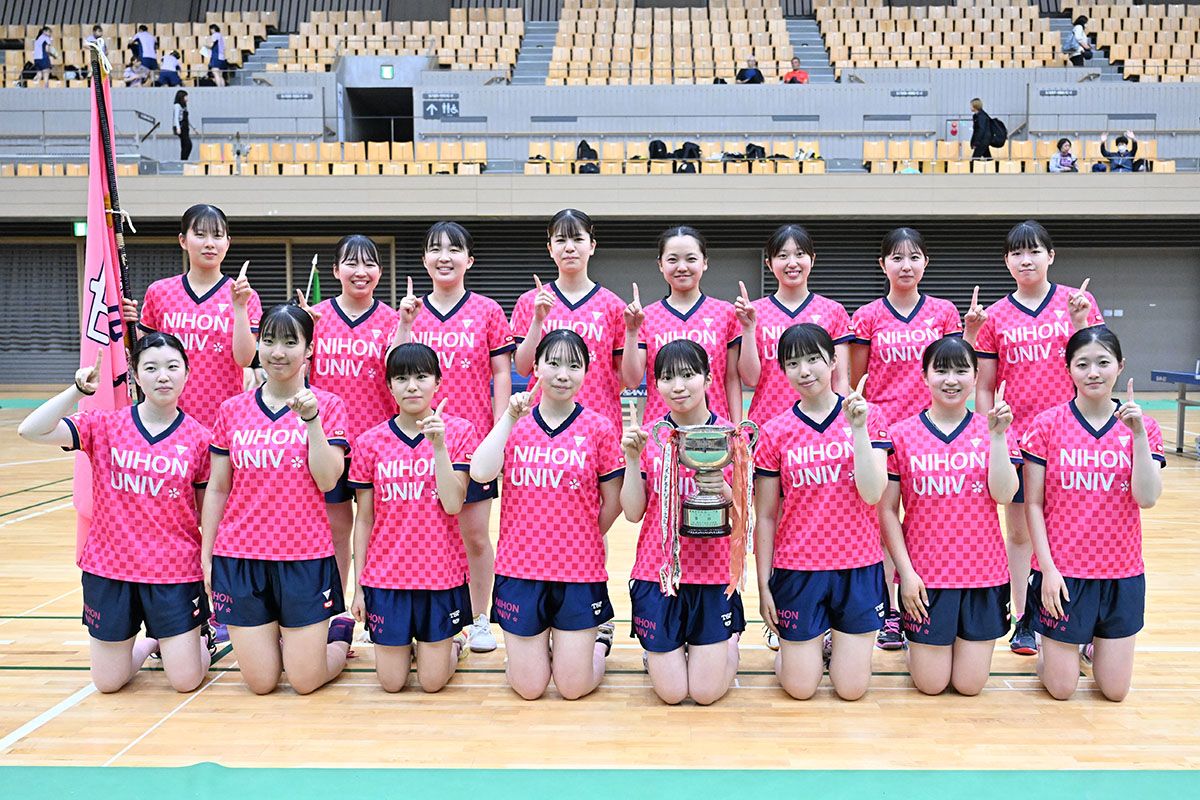 2026年春季関東学生卓球リーグ戦　女子2部は日本大が優勝