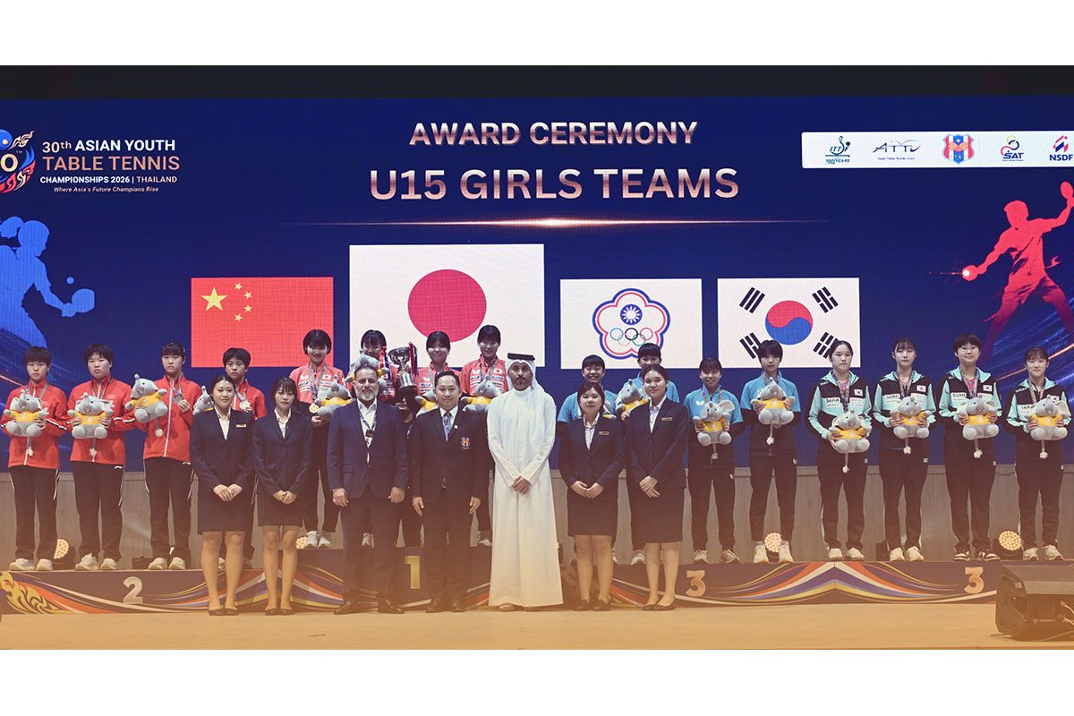 卓球 第30回アジアユース選手権大会　U15女子団体は日本が優勝