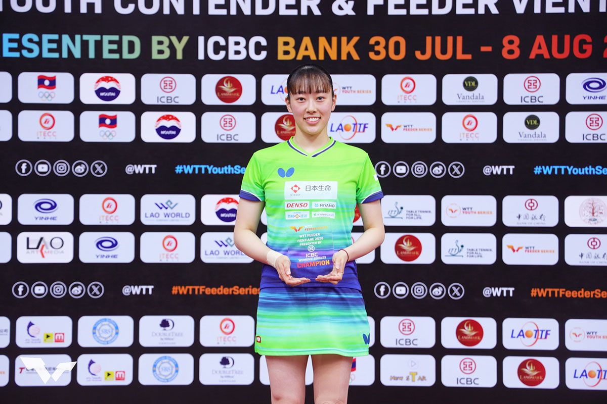 卓球 WTTフィーダー ビエンチャン　吉山僚一と赤江夏星が優勝