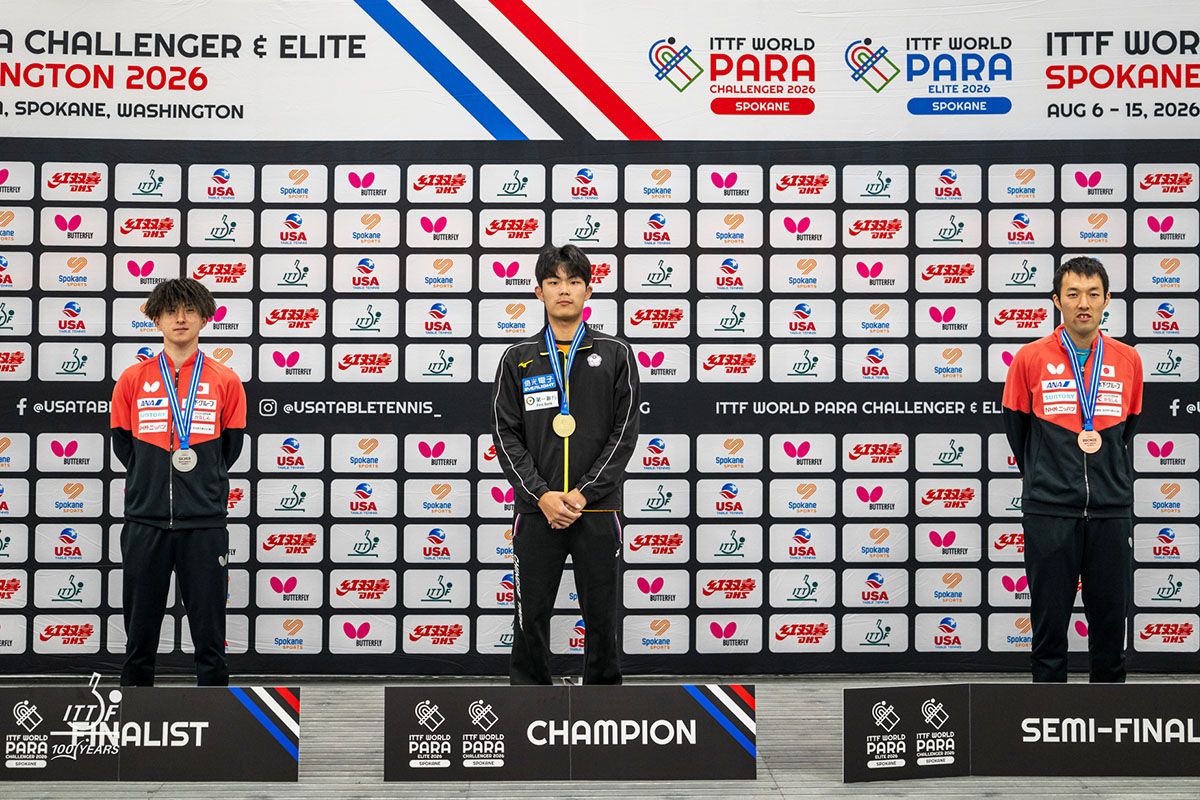 パラ卓球 ワールドパラエリート スポケーン　男子シングルスの結果