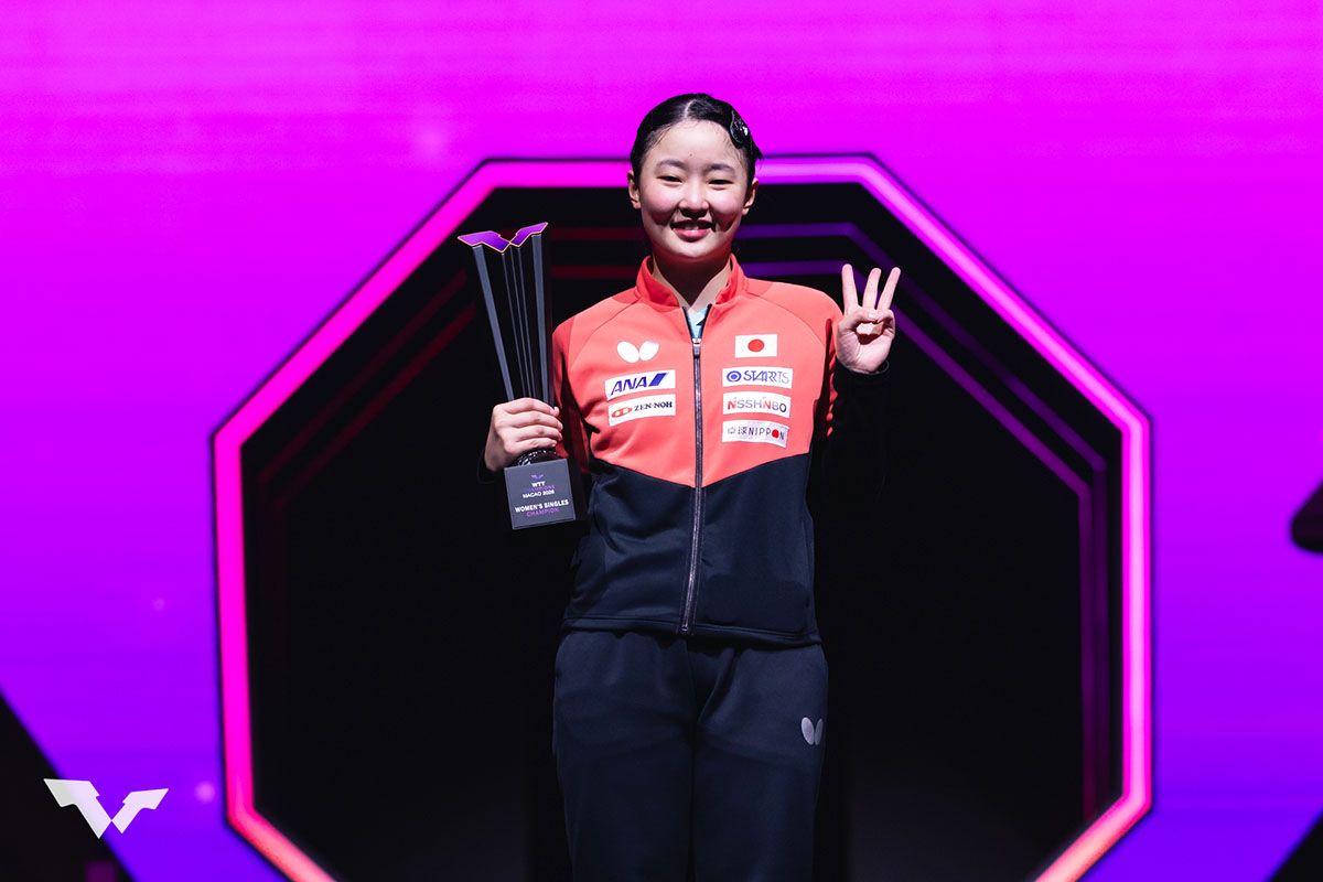 卓球 WTTチャンピオンズ マカオ　女子シングルスは張本美和が優勝