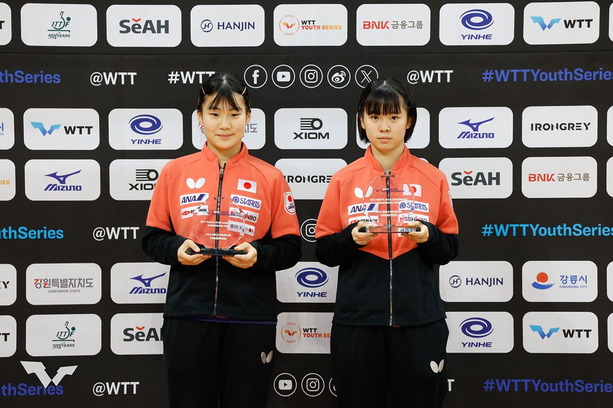 卓球 WTTユーススターコンテンダー 江陵　松島美空／石田心美ペアが優勝