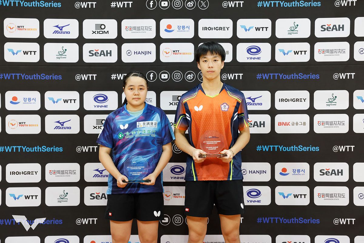 卓球 WTTユーススターコンテンダー 江陵　混合ダブルスの結果
