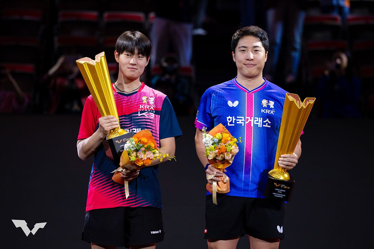 卓球 中国スマッシュ2026　男子ダブルスは林鐘勳／呉晙誠が優勝