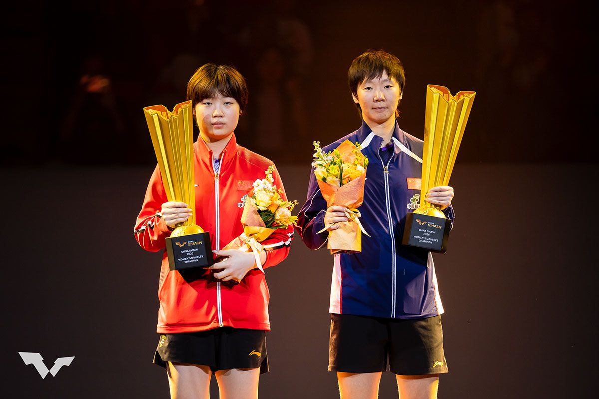 卓球 中国スマッシュ2026　女子ダブルスは王曼昱／蒯曼が優勝