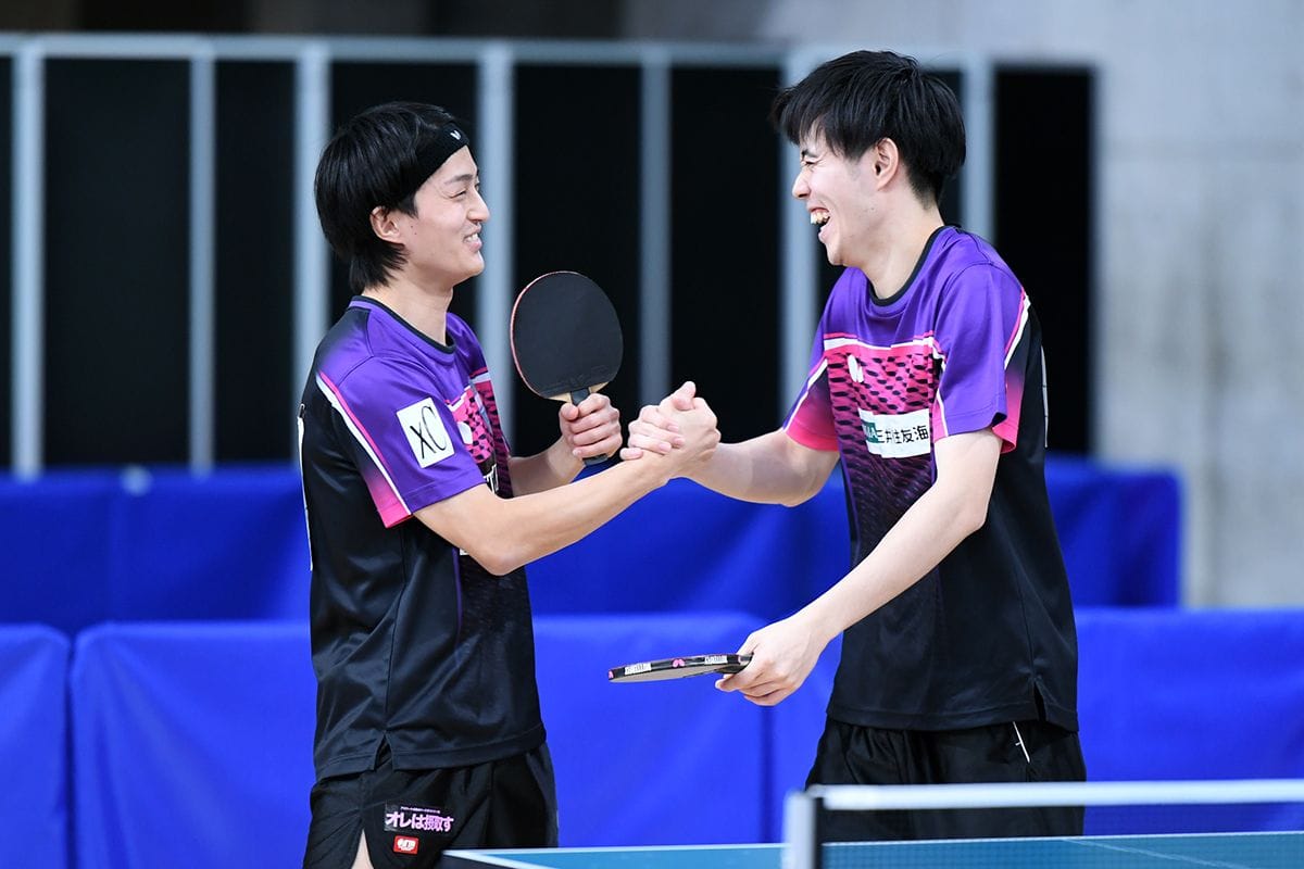 2023年全日本卓球　男子ダブルスはベスト4が決定
