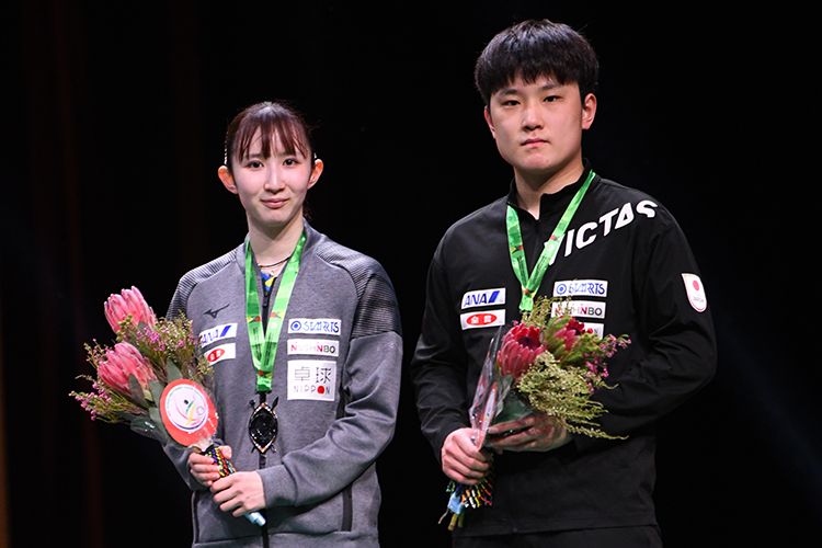 世界卓球2023ダーバン　張本／早田は混合ダブルス決勝で敗れ、2大会連続準優勝