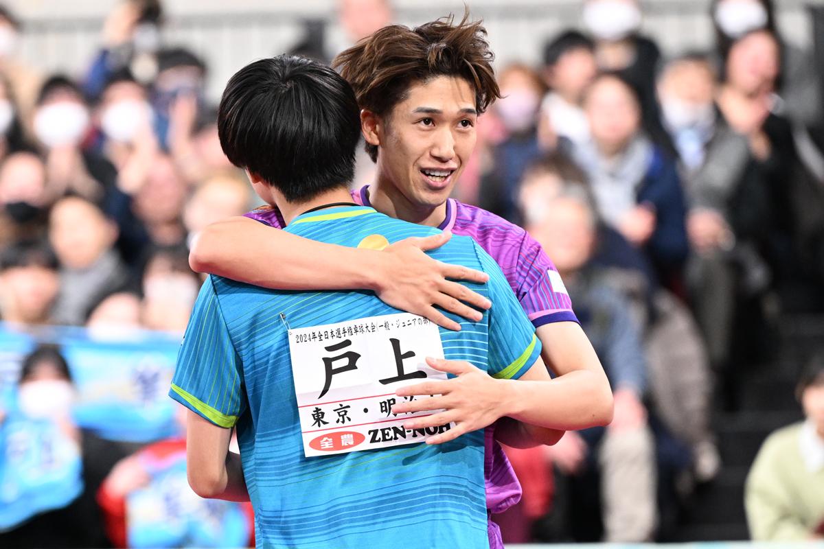 2024年全日本卓球 男子シングルス3位　吉村真晴「戸上には『あとは頼んだよ』と伝えました」