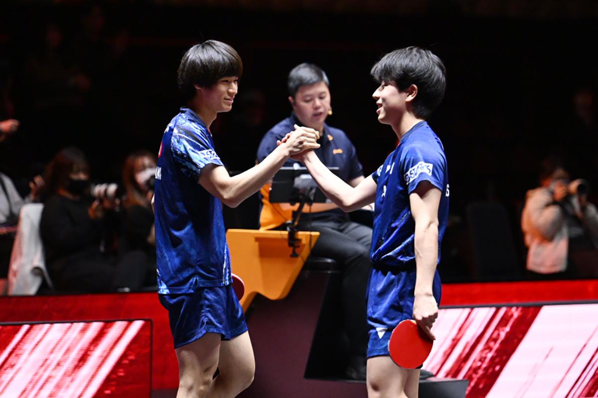 WTTファイナルズ福岡　男女ダブルス準々決勝　大藤／横井、橋本／佐藤、戸上／篠塚が4強入り