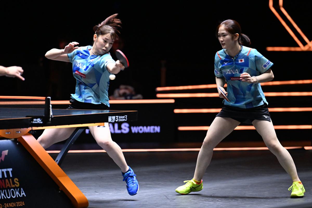 WTTファイナルズ福岡　男女ダブルスはベスト4が出そろう　木原／長﨑が4強。張本／松島は惜敗