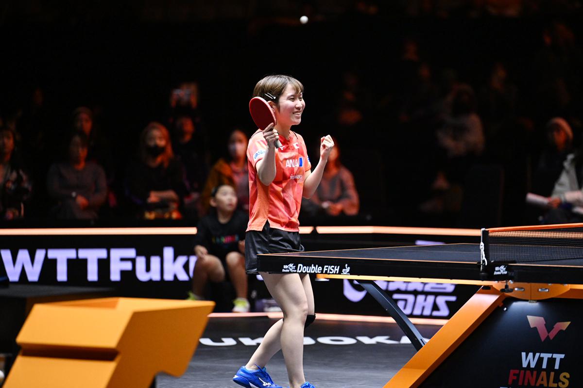  WTTファイナルズ福岡　女子シングルスはベスト8が出そろう。平野、大藤が8強。孫穎莎、伊藤は敗れる