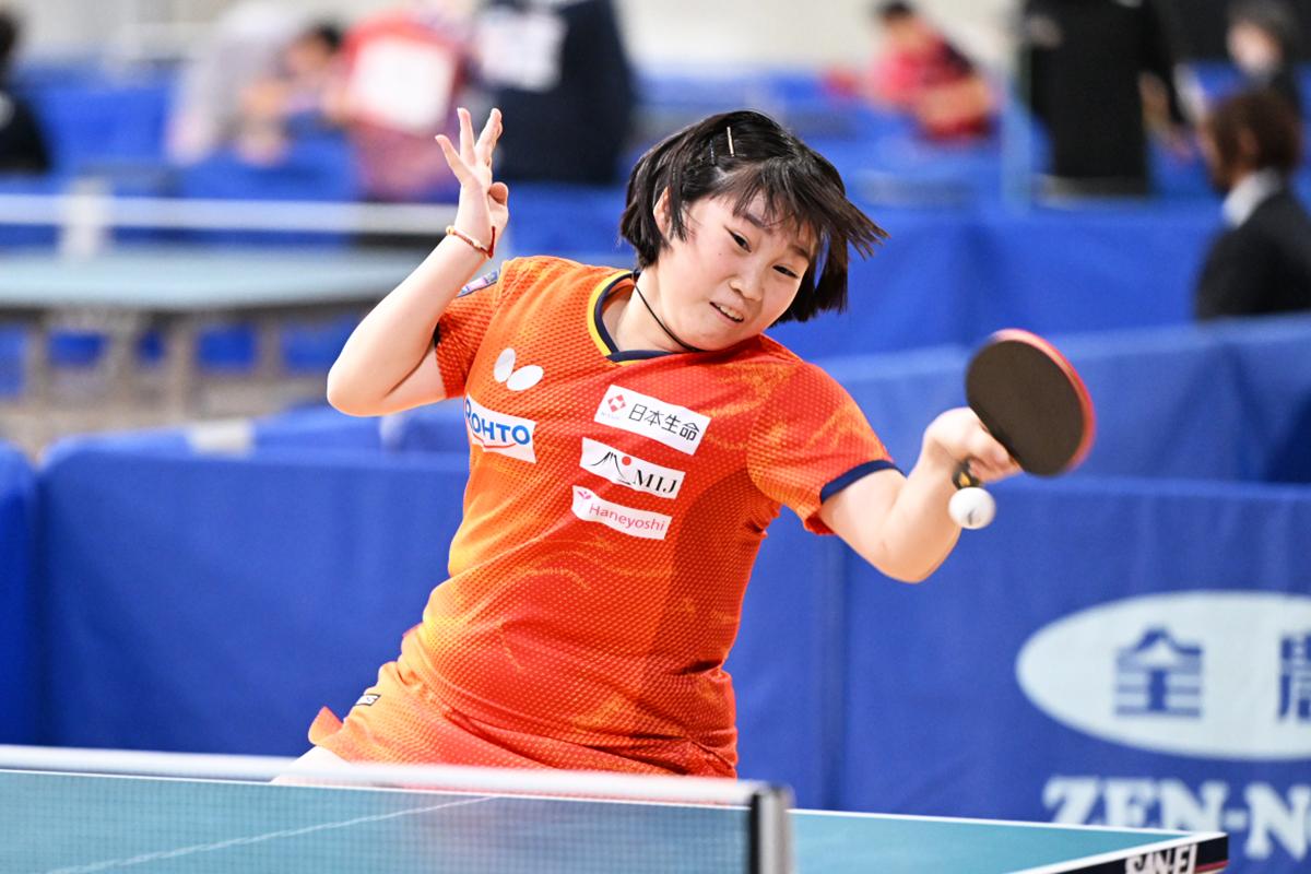 2025年全日本卓球　ジュニア女子1〜2回戦。松島、伊藤らが3回戦へ　