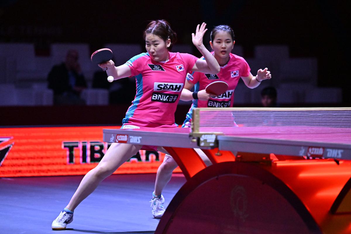 世界卓球2025ドーハ　女子ダブルス3回戦　韓国の2ペアが準々決勝へ