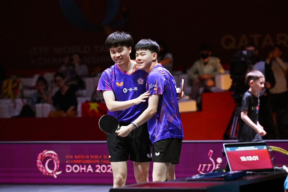 世界卓球2025ドーハ　男子ダブルス準々決勝　高承睿／林昀儒とブラソー／ドールがベスト4進出