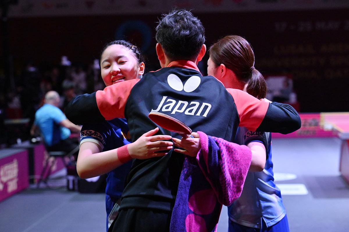 世界卓球2025ドーハ　女子ダブルス準々決勝　張本／木原がベスト4進出。大藤／横井は敗れる