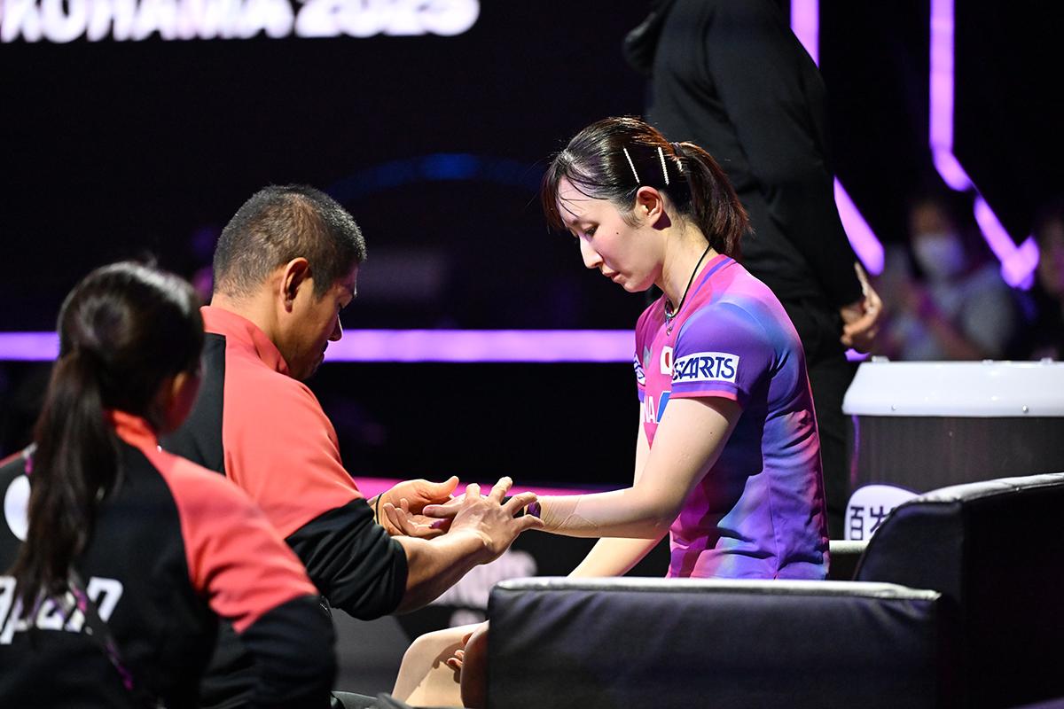 エポック ワン 【張本美和】チームの勝利を確定させるストレート勝利 25.2.8 17歳・張本美和 2大会連続の二冠達成！長﨑美柚との日本人対決を