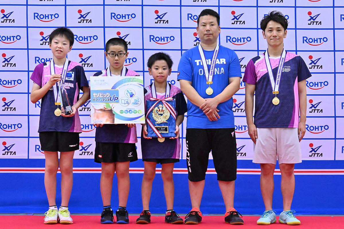 全国ホープス卓球大会　男子はTTS OHANA（A）（埼玉）が初優勝