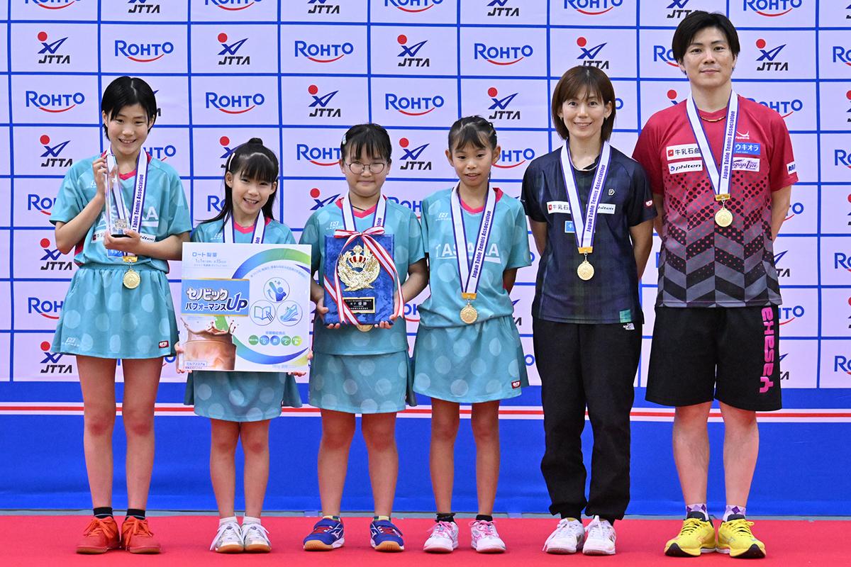 全国ホープス卓球大会　女子は田阪卓研（京都）が初優勝