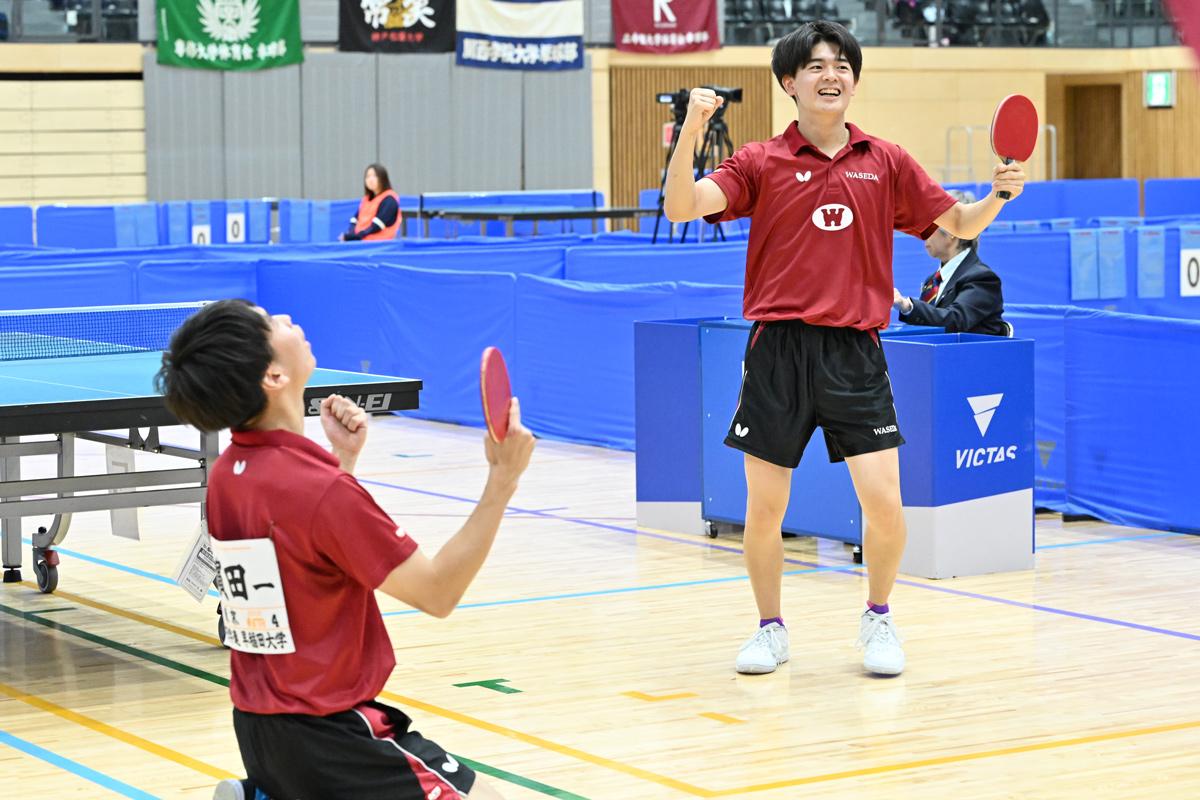 全日学2025 男子ダブルスは濵田一輝／徳田幹太（早稲田大）が優勝