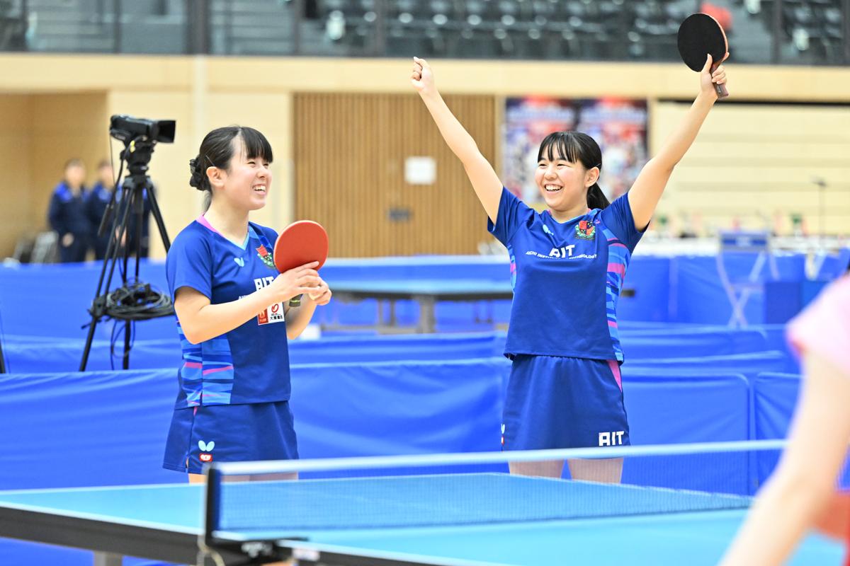 全日学2025 女子ダブルスは藤田知子／伊藤詩菜（愛知工業大）が初優勝