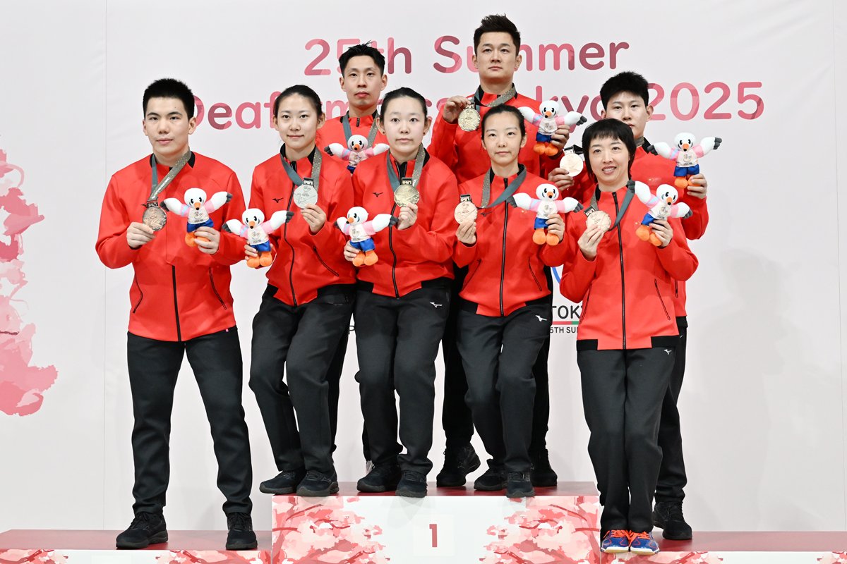 第25回夏季デフリンピック競技大会　卓球競技（混合ダブルス）の結果