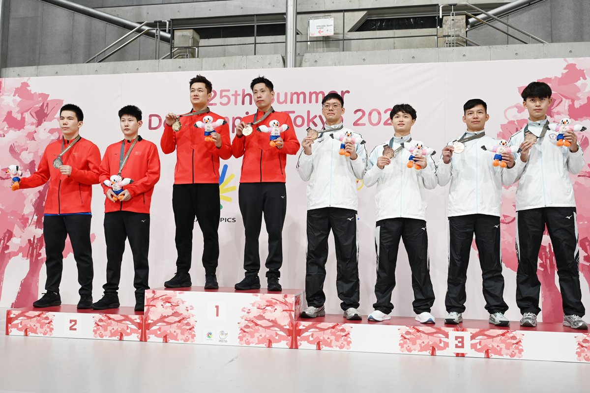 第25回夏季デフリンピック競技大会　卓球競技（男子ダブルス）の結果