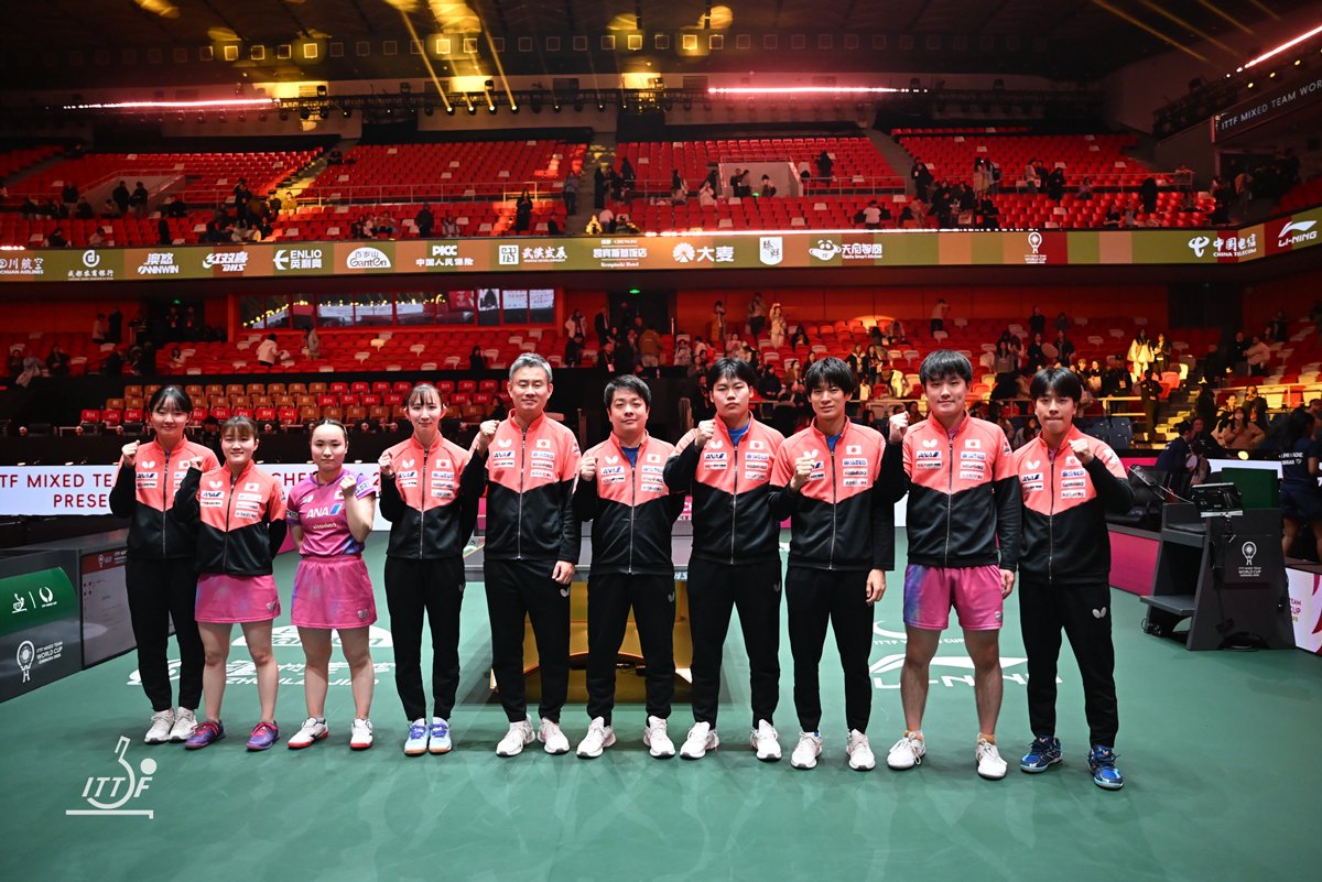 卓球 混合団体ワールドカップ2025　第2ステージの結果