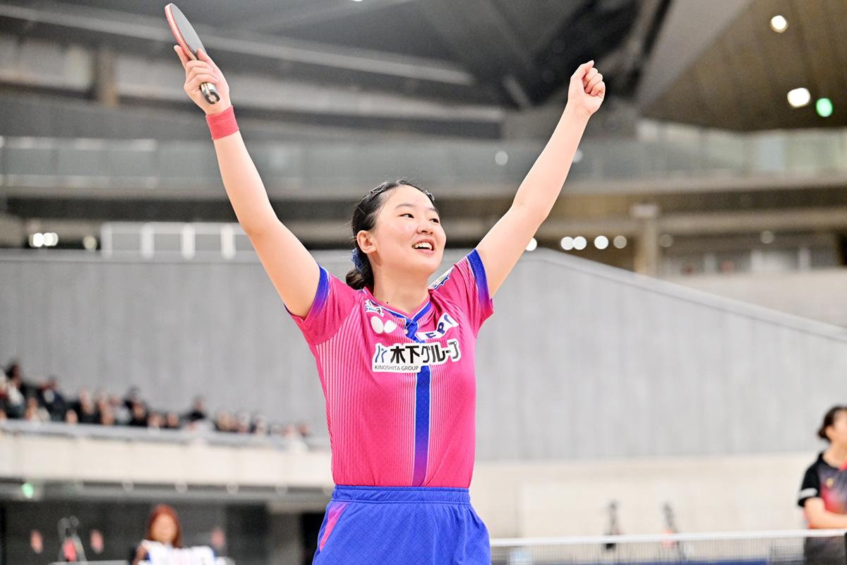 2026年全日本卓球　ジュニア女子は張本美和が制し、4連覇達成