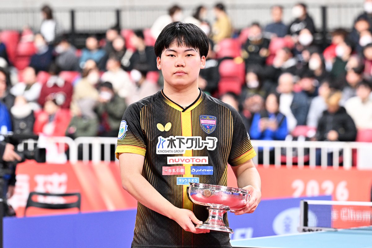 2026年全日本卓球　男子シングルス決勝　松島輝空が制し、連覇達成
