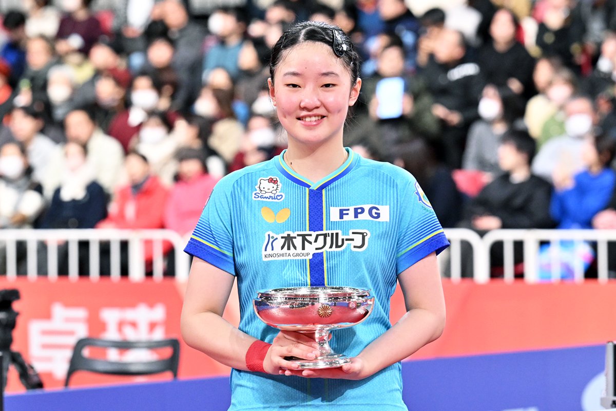 2026年全日本卓球　女子シングルス決勝　張本美和が初優勝