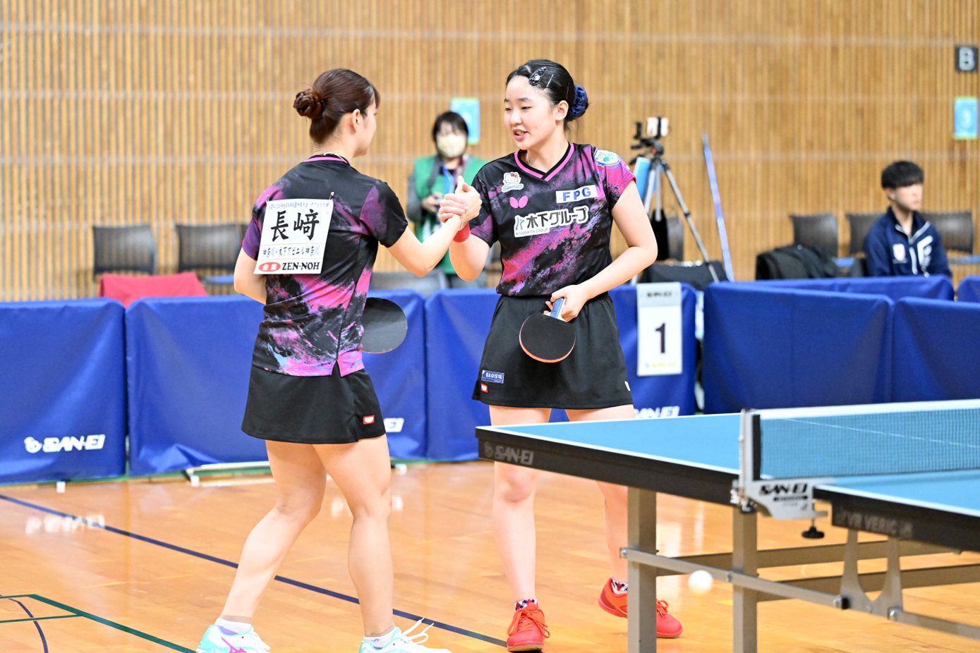 2026年全日本卓球　女子ダブルス1〜2回戦の結果と3回戦の組み合わせ