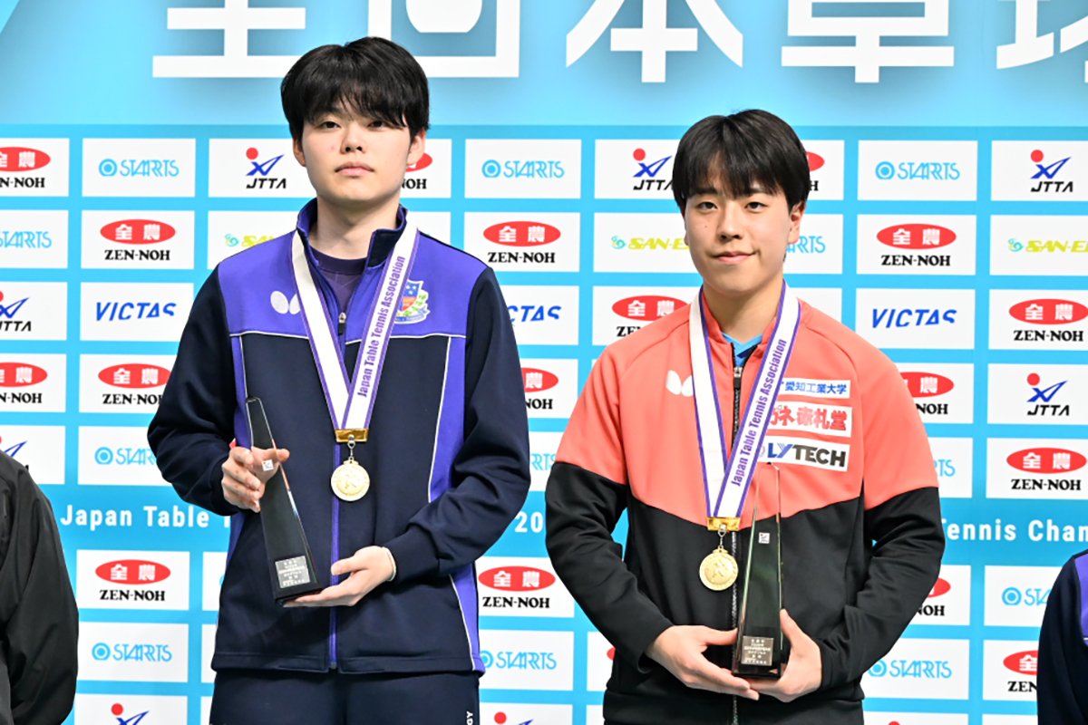 2026年全日本卓球　男子ダブルスは篠塚大登／谷垣佑真が初優勝