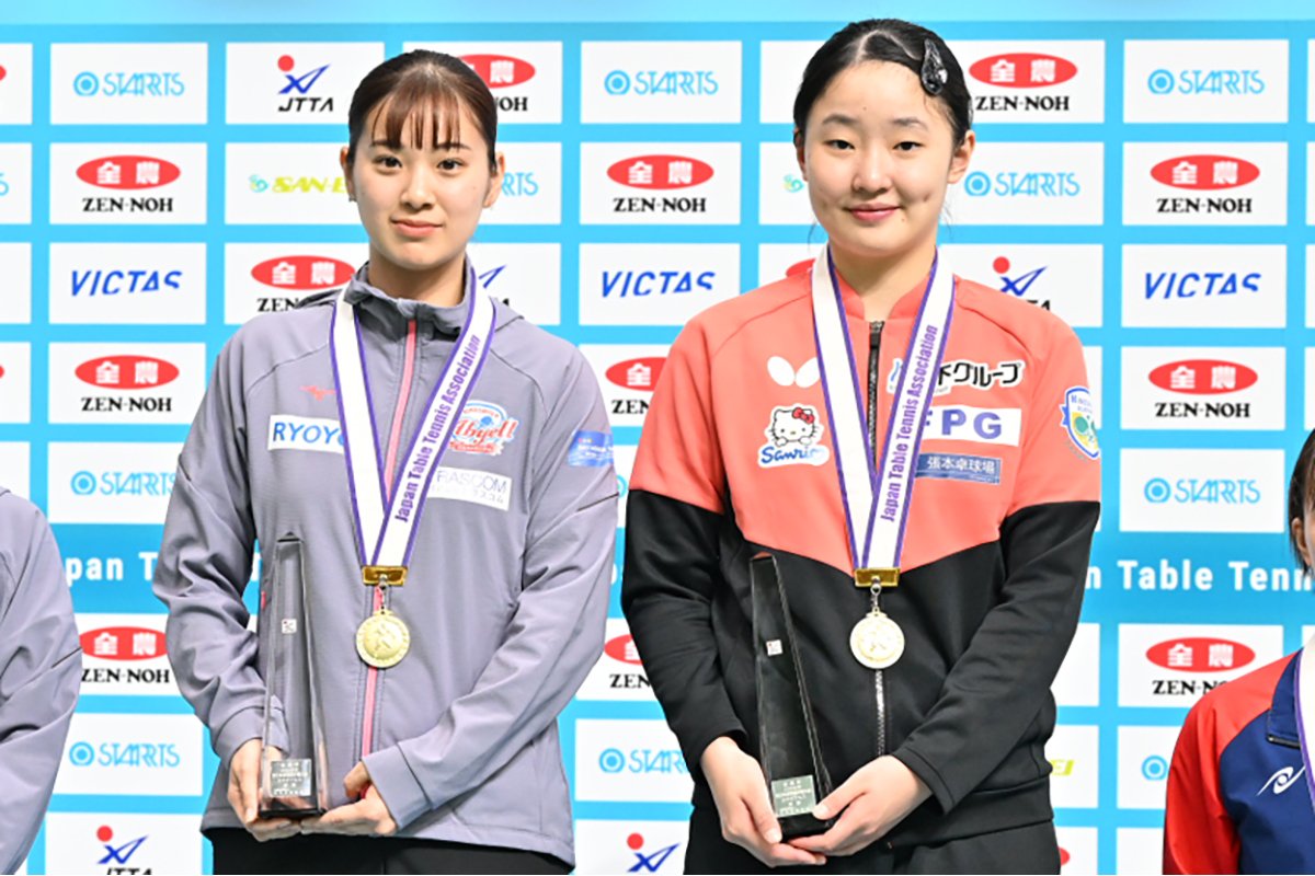 2026年全日本卓球　女子ダブルスは張本美和／長﨑美柚が初優勝　張本は4冠達成の快挙