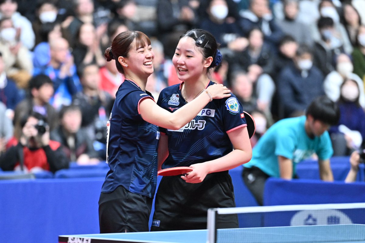 2026年全日本卓球　女子ダブルスは平野／木原と張本／長﨑が決勝進出