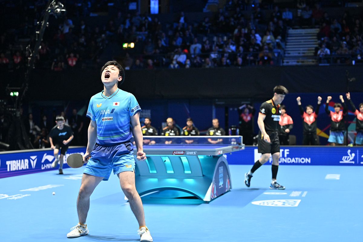 世界卓球2026ロンドン　大会10日目（5月7日）　男子団体準々決勝　日本がドイツを下し、メダル確定！