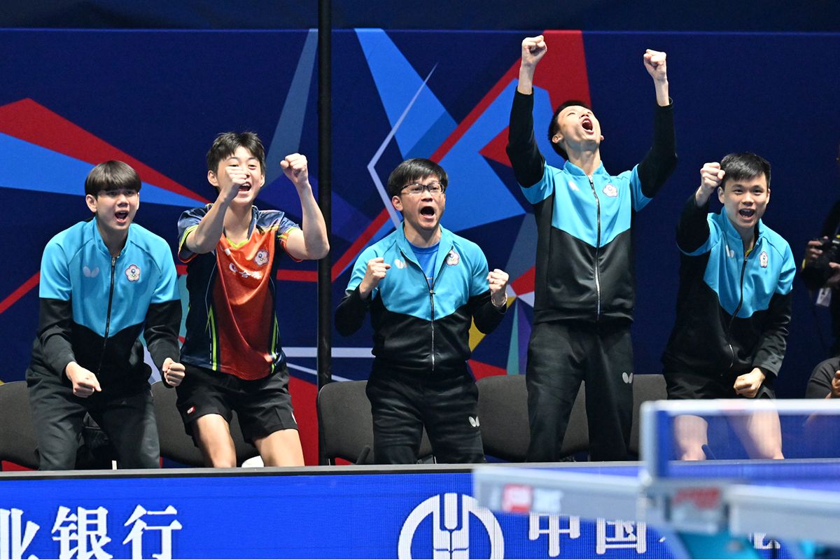 世界卓球2026ロンドン　大会10日目（5月7日）　男子団体準々決勝　中華台北がスウェーデンとの接戦を制し、2大会連続でメダル確定