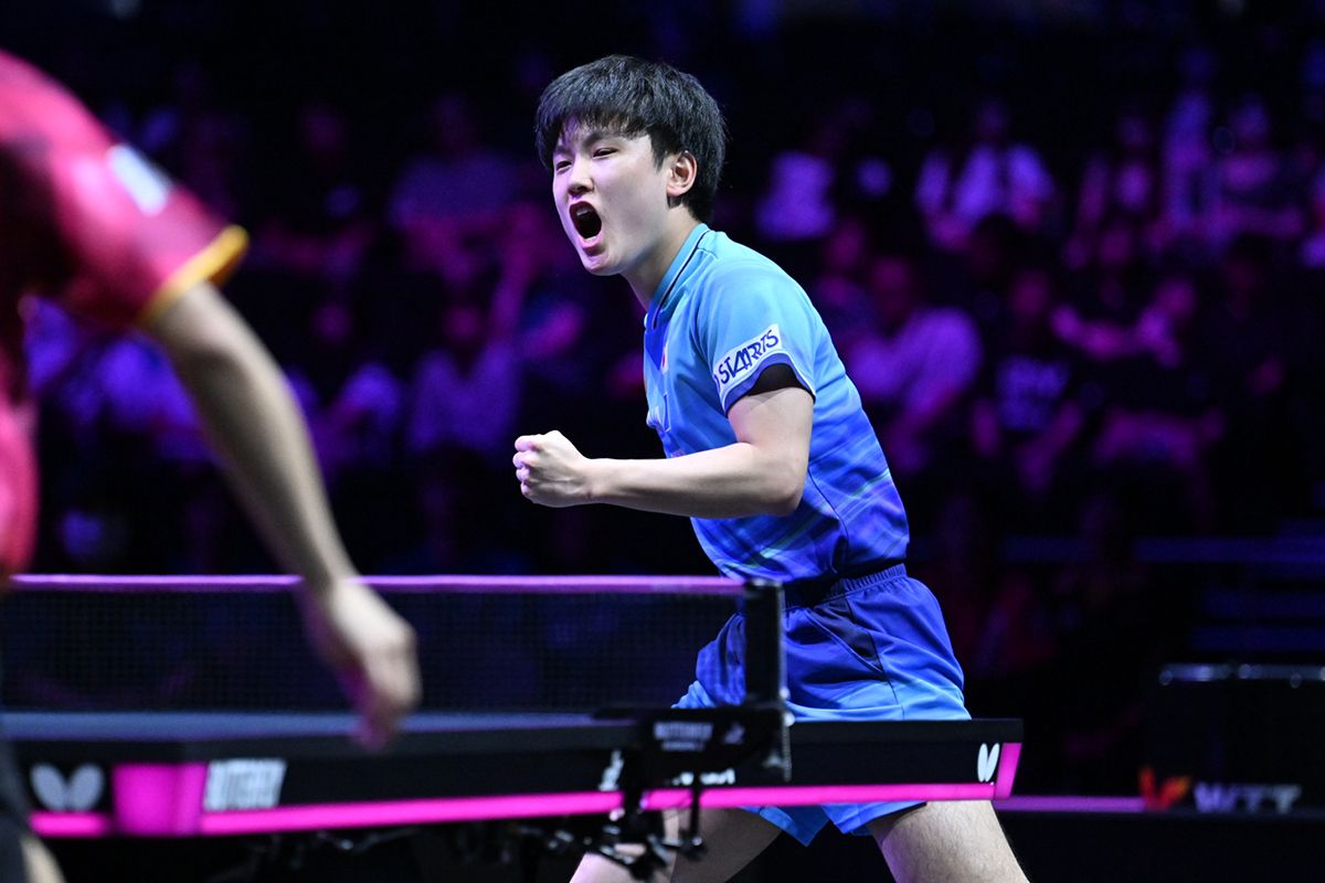 WTTチャンピオンズ横浜　男子シングルス1回戦　前回優勝の張本智和が快勝で2回戦へ
