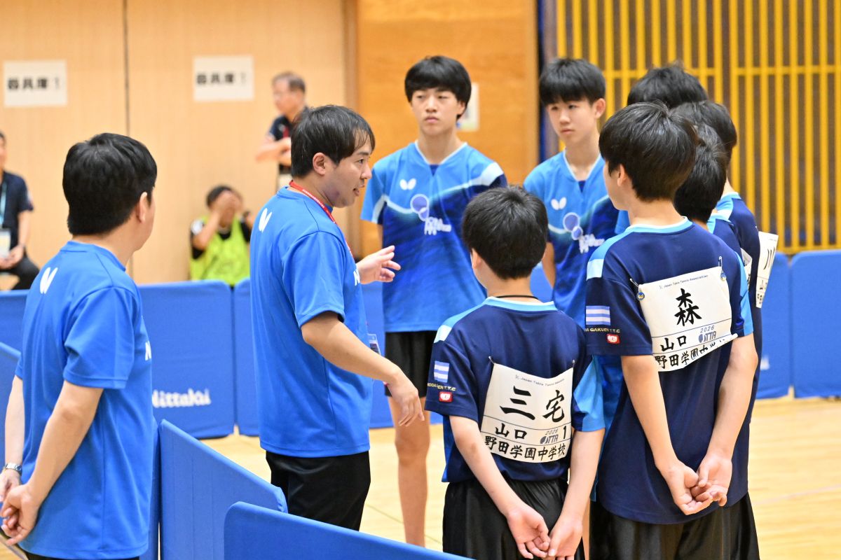 総社全中【卓球競技】 男子団体はベスト4が決定！