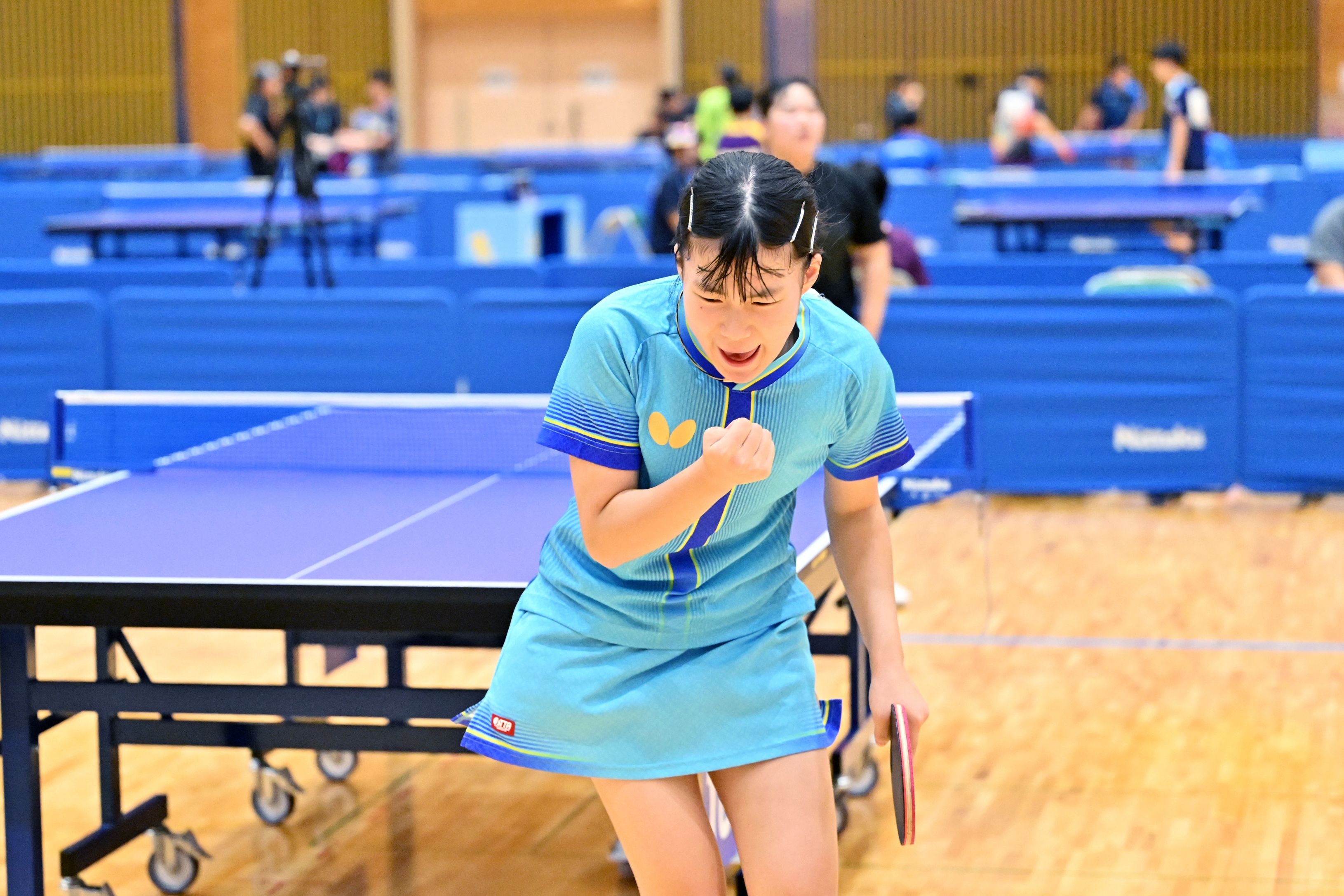 総社全中【卓球競技】 女子シングルスはベスト8が決定！