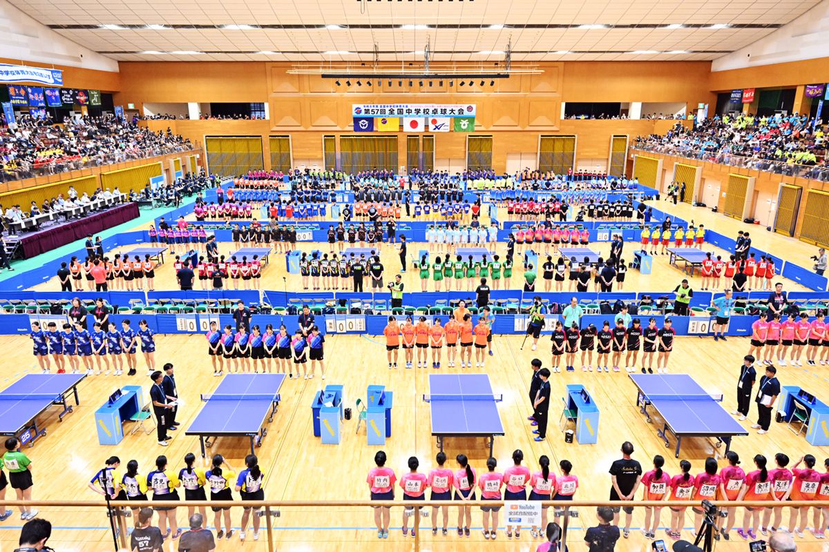 総社全中卓球　競技2日目（8月23日）のスケジュール　試合速報は卓レポXで！